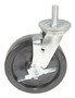 Vestil Phenolic Stem Swivel With Side Brake Caster - 8 In. Diameter x 2 In. Width 1300 lb - Black/Silver