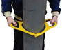 Vestil Steel Manual Cylinder Lifter - 9 In. Maximum Cylinder Diameter 200 lb - Yellow