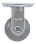 Vestil Thermoplastic Rubber Rigid Caster - 4 In. Diameter x 2 In. Width 485 lb Light - Gray
