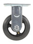 Vestil Rubber Rigid Caster - 5 In. Diameter x 2 In. Width 495 lb Dark - Black