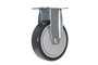 Vestil Polyurethane Rigid Caster - 5 In. Diameter x 1 In. Width 330 lb Dark Gray/Light - Gray