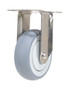 Vestil Thermoplastic Rubber Rigid Caster - 4 In. Diameter x 1 In. Width 450 lb - Gray