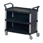 Vestil Steel Commercial Cart with Panels and - 3 Shelves 43 In. x 20 In. 550 lb - Black