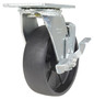Vestil Glass Filled Nylon Swivel With Brake Caster - 6 In. Diameter x 2 In. Width 1200 lb - Black