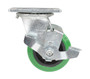 Vestil Polyurethane Swivel With Brake Caster - 4 In. Diameter x 2 In. Width 700 lb - Green/Black