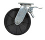Vestil Glass Filled Nylon Swivel Caster With Total Lock - 8 In. x 2 In. 1000 lb - Black