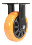 Vestil Polyurethane Rigid Caster - 6 In. Diameter x 2 In. Width 836 lb - Orange/Black