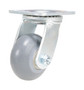 Vestil Thermoplastic Swivel Rigid Caster - 4 In. Diameter x 2 In. Width 485 lb Light - Gray