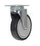 Vestil Polyurethane Swivel Caster - 5 In. Diameter x 1 In. Width 330 lb Dark Gray/Light - Gray