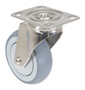 Vestil Thermoplastic Rubber Swivel Caster - 4 In. Diameter x 1 In. Width 450 lb - Gray