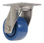 Vestil Solid Polyurethane Swivel Caster - 4 In. Diameter x 2 In. Width 800 lb Dark - Blue