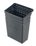 Vestil Polyethylene Commercial Cart Waste Bin - 9-1/2 In. x 13-3/4 In. x 18-1/2 In. - Black
