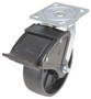 Vestil Glass Filled Nylon Swivel With Total Brake Caster - 6 In. Diameter x 2 In. Width 1200 lb - Black