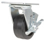 Vestil Rubber Swivel With Brake Caster - 4 In. Diameter x 2 In. Width 440 lb - Black