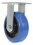 Vestil Elastic Rubber Rigid Caster - 6 In. Diameter x 2 In. Width 770 lb - Blue/Black