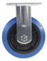 Vestil Elastic Rubber Rigid Caster - 6 In. Diameter x 2 In. Width 770 lb - Blue/Black