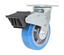 Vestil Polyurethane Swivel With Total Brake Caster - 6 In. Diameter x 2 In. Width 903 lb Light - Blue/Gray