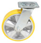 Vestil Polyurethane Swivel Caster - 8 In. Diameter x 2 In. Width 1212 lb - Yellow/Gray