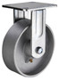 Vestil Cast Iron/Steel Rigid Caster - 4 In. Diameter x 2 In. Width 1102 lb - Silver