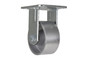 Vestil Cast Iron/Steel Rigid Caster - 4 In. Diameter x 2 In. Width 1102 lb - Silver