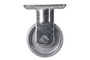 Vestil Cast Iron/Steel Rigid Caster - 4 In. Diameter x 2 In. Width 1102 lb - Silver