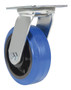 Vestil Elastic Rubber Swivel Caster - 6 In. Diameter x 2 In. Width 770 lb - Blue/Black
