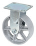Vestil Semi Steel Rigid Caster - 6 In. x 2 In. 1,200 lb - Gray