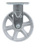 Vestil Semi Steel Rigid Caster - 6 In. x 2 In. 1,200 lb - Gray
