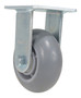 Vestil Thermoplastic Rubber Rigid Caster - 5 In. Diameter x 2 In. Width 551 lb Light - Gray