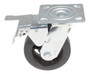 Vestil Rubber Swivel With Total Brake Caster - 5 In. Diameter x 2 In. Width 495 lb Dark - Black