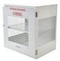 Vestil Steel Propane Exchange Cylinder Storage Cabinets with Mesh Door - 12 Cylinder - White