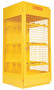 Vestil Steel Horizontal Cylinder Cabinet - 32 In. x 30 In. x 68-1/4 In. 8 Cylinder - Yellow