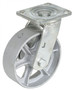 Vestil Semi Steel Swivel Caster - 6 In. x 2 In. 1,200 lb - Gray