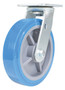 Vestil Polyurethane Swivel Caster - 8 In. Diameter x 2 In. Width 925 lb Light - Blue/Gray