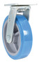 Vestil Polyurethane Swivel Caster - 8 In. Diameter x 2 In. Width 925 lb Light - Blue/Gray