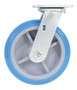 Vestil Polyurethane Swivel Caster - 8 In. Diameter x 2 In. Width 925 lb Light - Blue/Gray