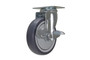 Vestil Thermoplastic Rubber Swivel With Brake Caster - 5 In. Diameter x 1 In. Width 308 lb Dark Gray/Light - Gray