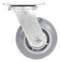 Vestil Thermoplastic Swivel Rigid Caster - 5 In. Diameter x 2 In. Width 551 lb Light - Gray