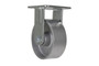 Vestil Cast Iron/Steel Rigid Caster - 5 In. Diameter x 2 In. Width 1322 lb - Silver