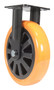Vestil Polyurethane Rigid Caster - 8 In. Diameter x 2 In. Width 902 lb - Orange/Black