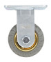 Vestil Flat-Free Rigid Caster - 4 In. Diameter x 2 In. Width 440 lb Dark - Gray