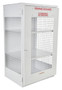 Vestil Steel Propane Exchange Cylinder Storage Cabinets with Mesh Door - 18 Cylinder - White