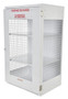 Vestil Steel Propane Exchange Cylinder Storage Cabinets with Mesh Door - 18 Cylinder - White