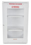 Vestil Steel Propane Exchange Cylinder Storage Cabinets with Mesh Door - 18 Cylinder - White