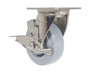 Vestil Thermoplastic Rubber Swivel With Brake Caster - 5 In. Diameter x 2 In. Width 500 lb - Gray