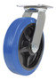 Vestil Elastic Rubber Swivel Caster - 8 In. Diameter x 2 In. Width 770 lb - Blue/Black