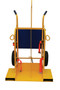 Vestil Steel Fire Proof Welding Torch Cart with Foam Filled Wheels - 34-3/8 In. x 40-1/4 In. x 66-3/8 In. 500 lb - Yellow