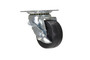 Vestil Rubber Swivel With Brake Caster - 2 In. Diameter x 1 In. Width 55 lb - Black