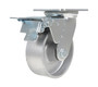Vestil Cast Iron/Steel Swivel With Total Brake Caster - 5 In. Diameter x 2 In. Width 1320 lb - Silver