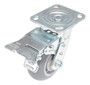 Vestil Thermoplastic Rubber Swivel With Total Brake Caster - 5 In. Diameter x 2 In. Width 551 lb Light - Gray